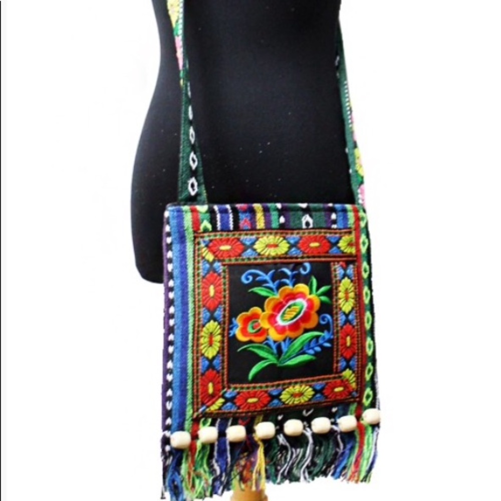 🔥2 left🔥Peonie Flowers Crossover Satchel Tote
